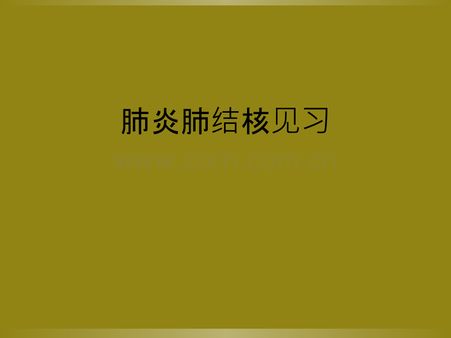 肺炎肺结核见习.ppt_第1页