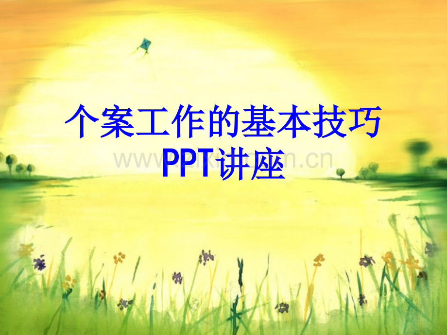 个案工作的基本技巧教育课件.ppt_第1页