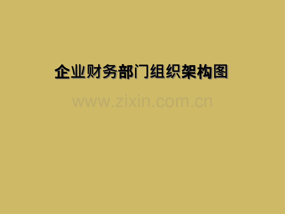 企业财务部门组织架构图.pptx_第1页