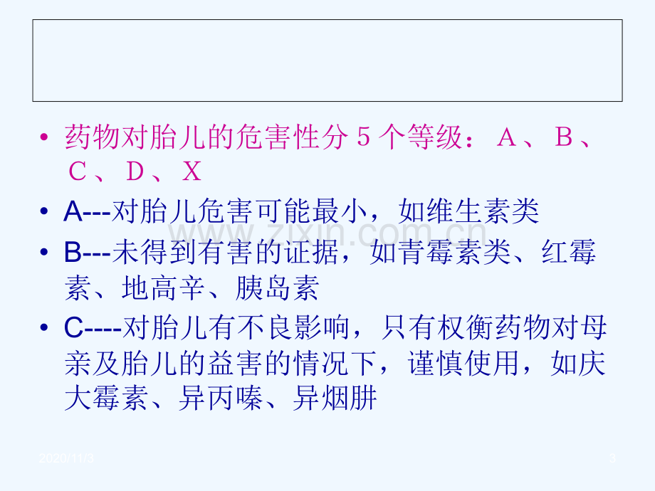 妊娠期用药妇产科学教学课件.ppt_第3页