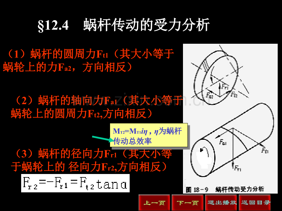 蜗轮蜗杆受力分析.ppt_第2页