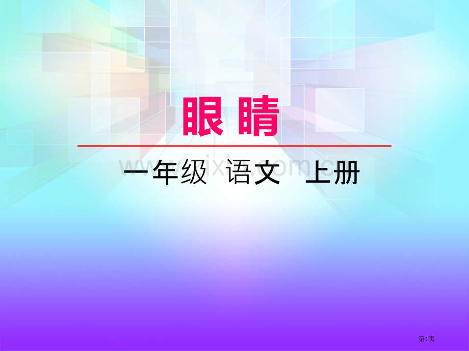 眼睛省公开课一等奖新名师优质课比赛一等奖课件.pptx_第1页