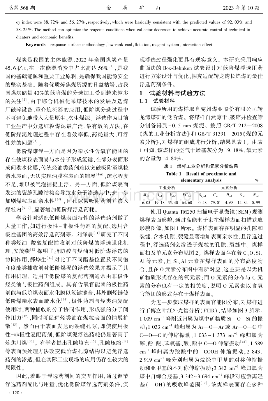 基于响应曲面法的低阶煤浮选药剂条件优化.pdf_第2页