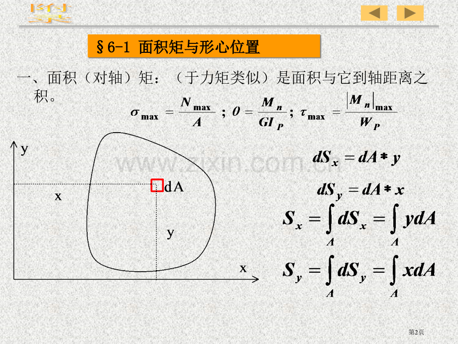 惯性矩抵抗矩面积矩省公共课一等奖全国赛课获奖课件.pptx_第2页