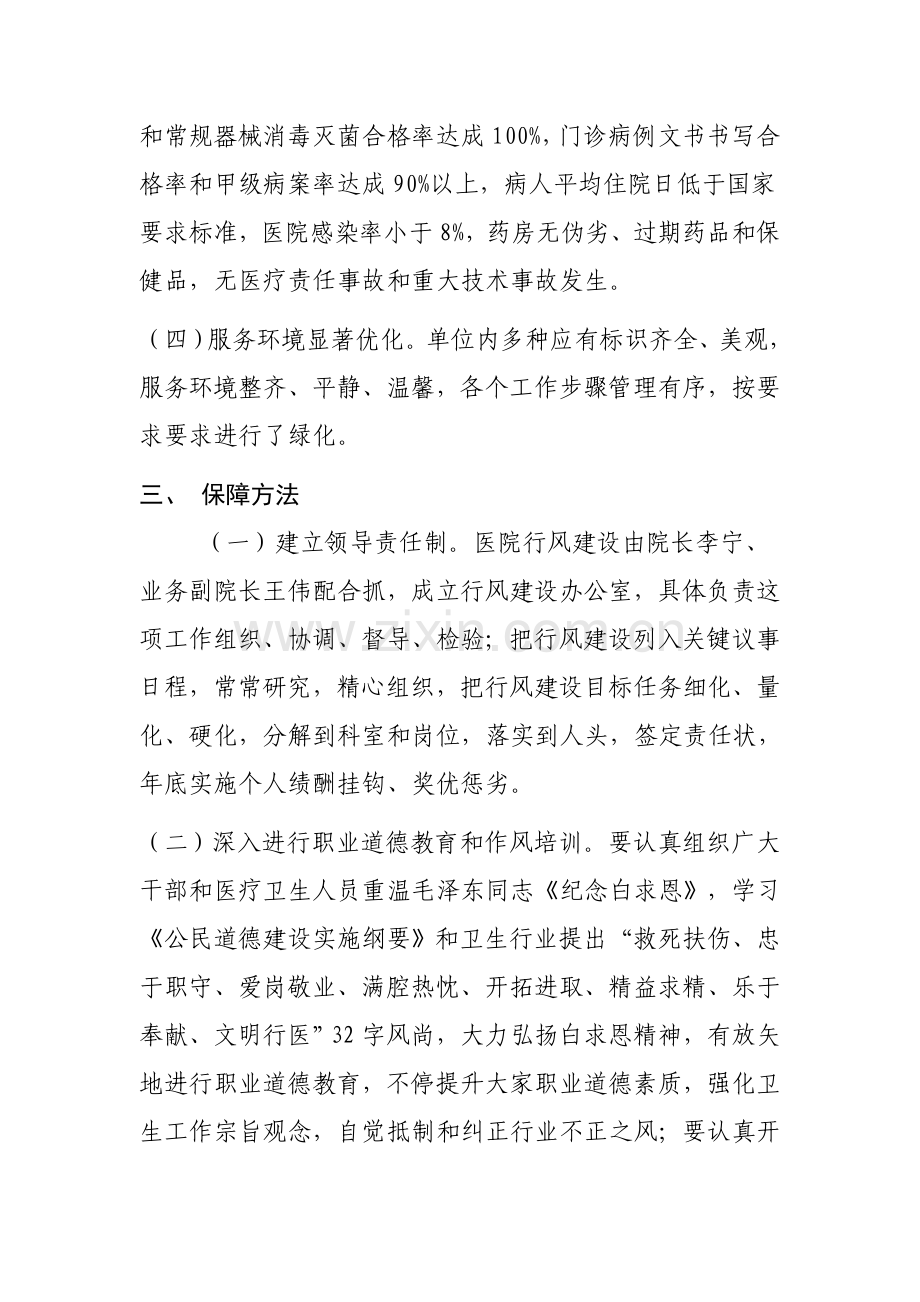 卫生院行风建设专业方案.doc_第3页