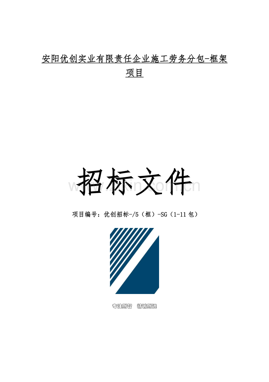 实业有限责任公司年度框架项目招标文件模板.docx_第1页