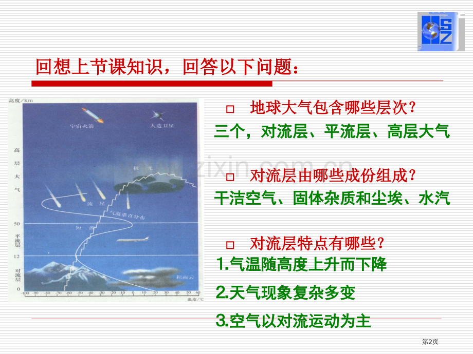 高中地理必修一对流层大气的受热过程省公共课一等奖全国赛课获奖课件.pptx_第2页