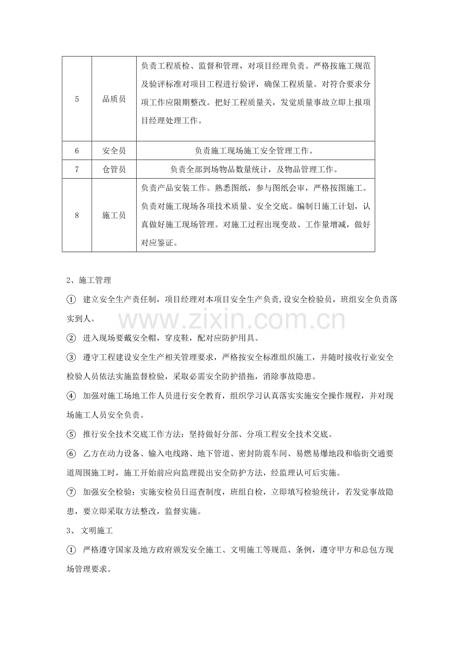 综合项目施工组织架构人员表.doc_第2页