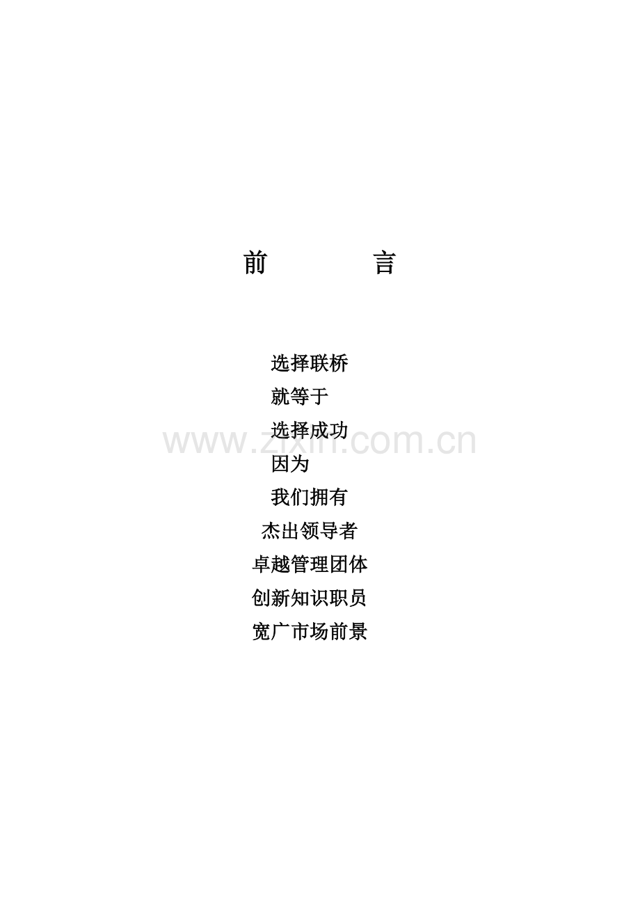 联桥信息商业计划书样本.doc_第1页