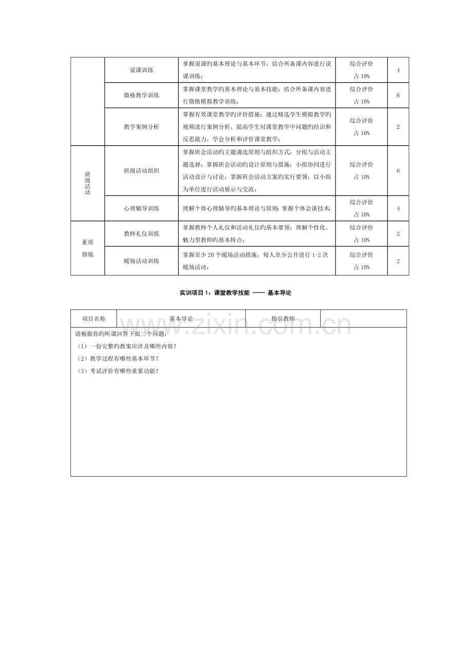 教师职业技能训练实训基础报告标准手册.docx_第2页