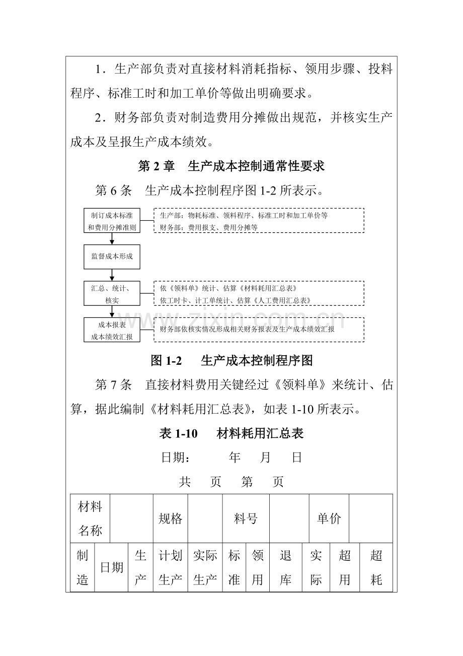 生产成本控制的管理标准样本.doc_第2页