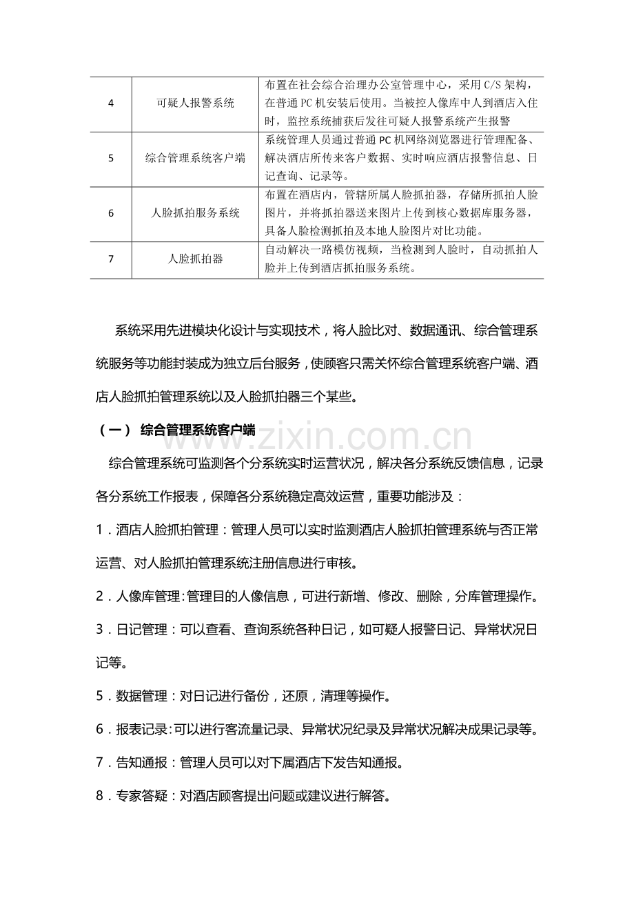 宾馆大酒店人脸识别关键技术专项方案.doc_第3页