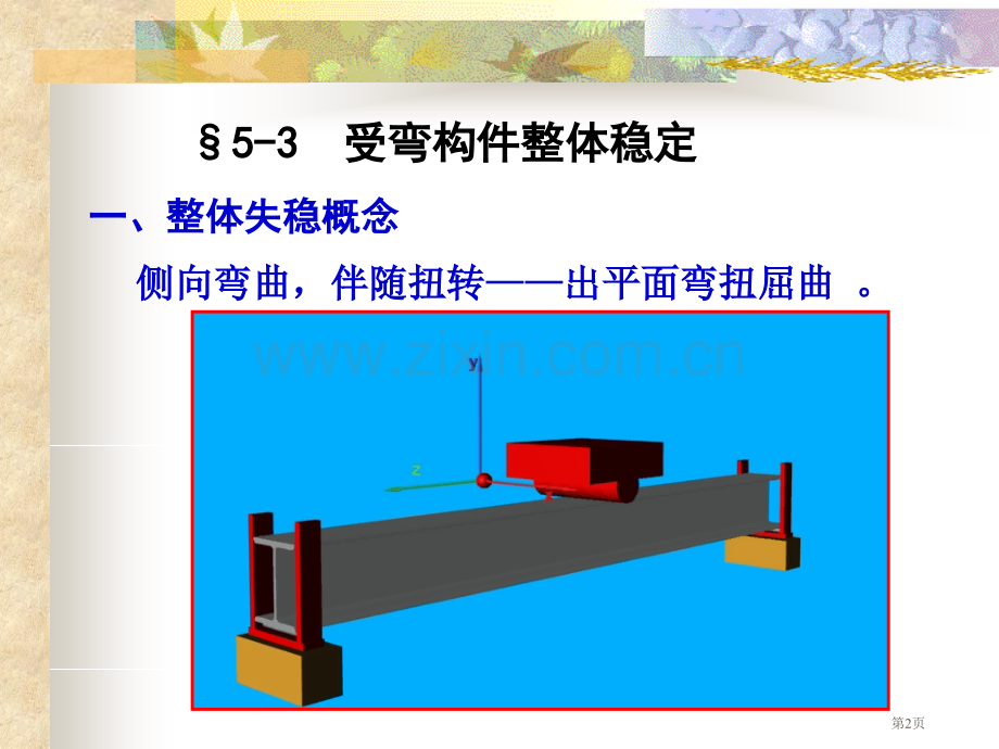 大学本科《钢结构设计原理》课件受弯构件2市公开课一等奖百校联赛获奖课件.pptx_第2页