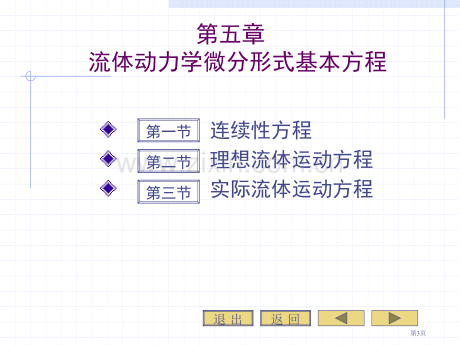 流体力学流体动力学微分形式基本方程市公开课一等奖百校联赛特等奖课件.pptx_第3页