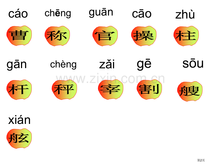 曹冲称象生字课文教学省公共课一等奖全国赛课获奖课件.pptx_第2页