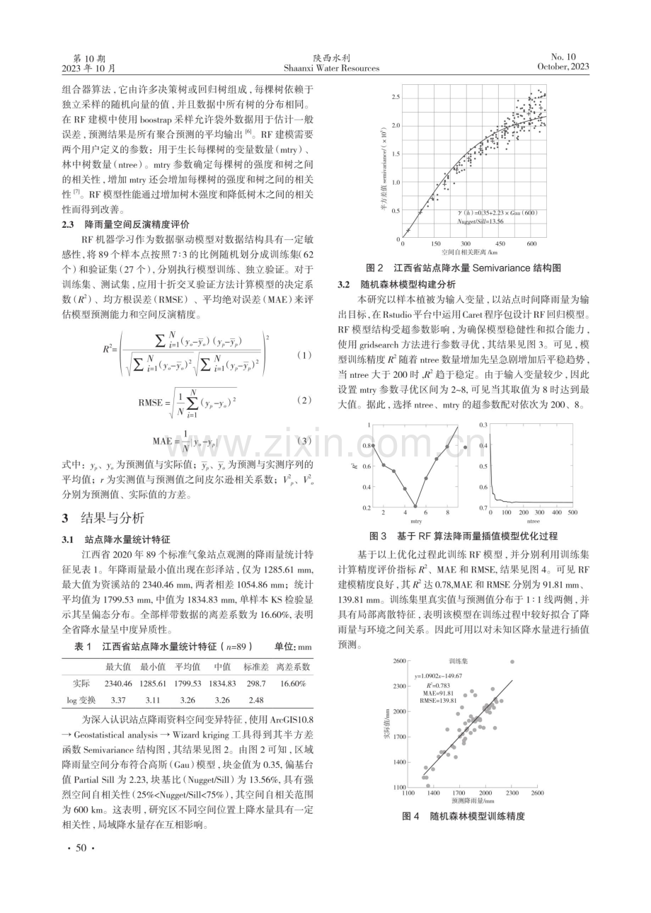 基于随机森林和多源数据江西省降雨量空间反演研究.pdf_第2页