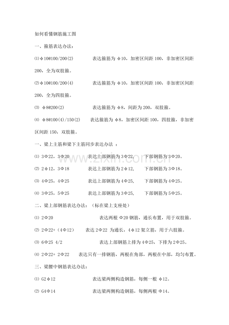 如何看懂钢筋综合项目施工图.doc_第1页