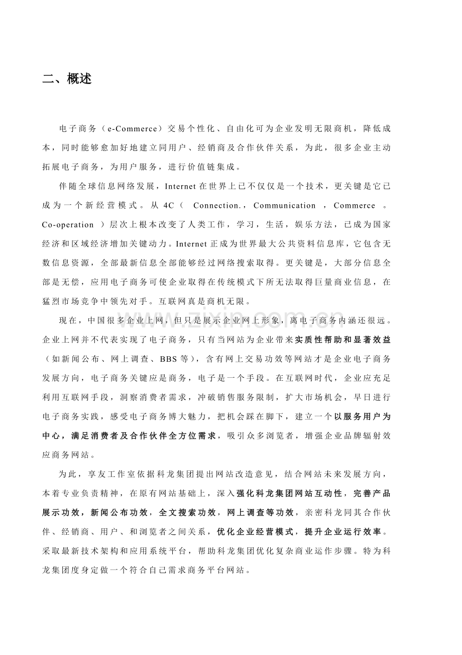 电器集团网站建设方案书样本.doc_第2页