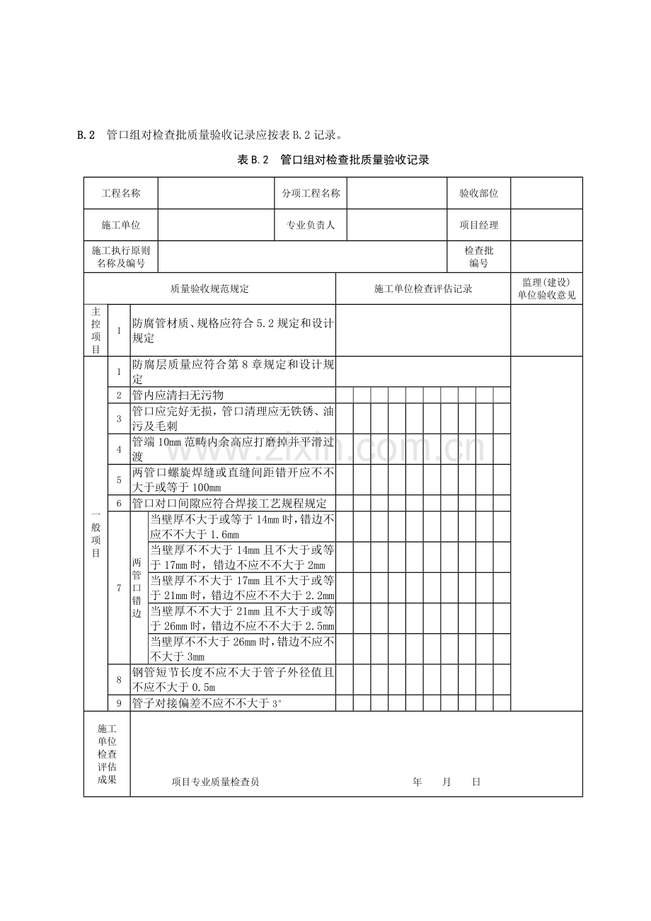 石油天然气建设综合项目工程综合项目施工质量验收标准规范电子表格.doc_第3页