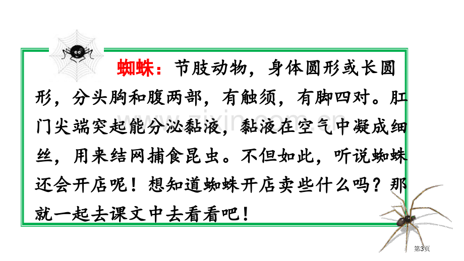 蜘蛛开店教学课件省公开课一等奖新名师比赛一等奖课件.pptx_第3页