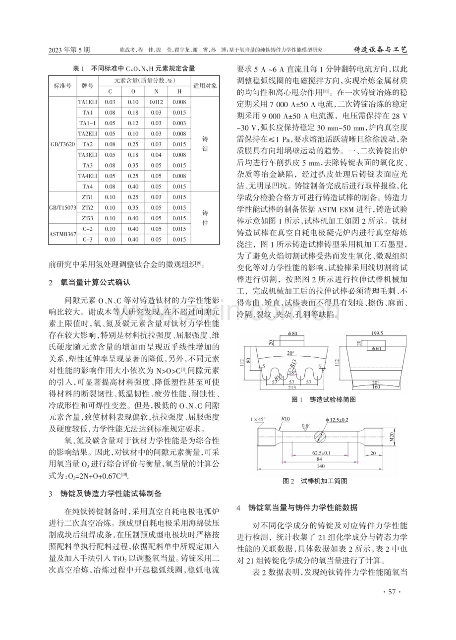 基于氧当量的纯钛铸件力学性能模型研究.pdf_第2页