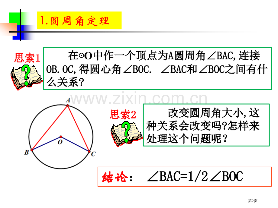 圆周角定理市公开课一等奖百校联赛获奖课件.pptx_第2页