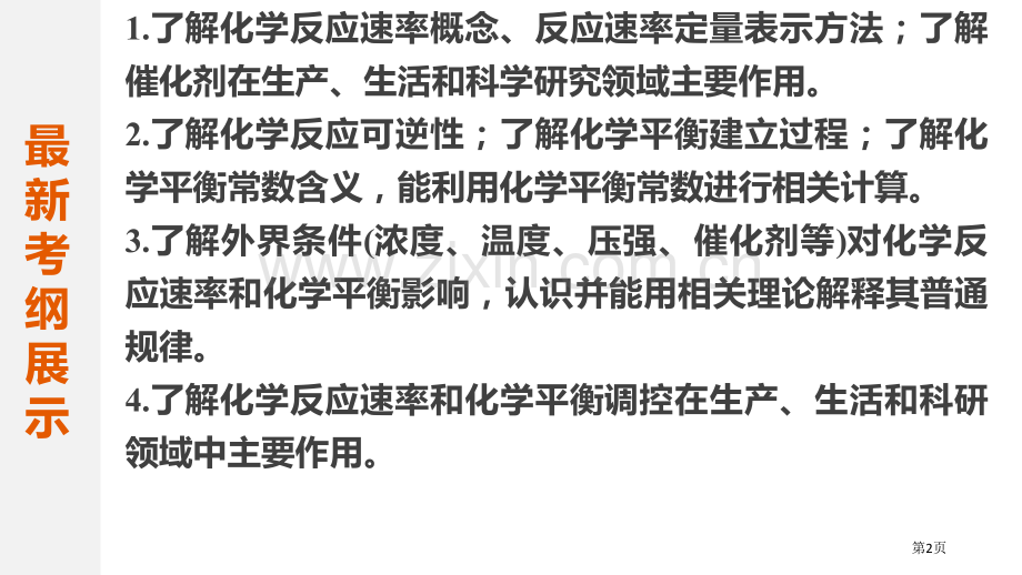 高考化学考前专题专题学案化学反应速率化学平衡省公共课一等奖全国赛课获奖课件.pptx_第2页