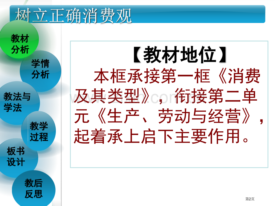 树立正确的消费观说课市公开课一等奖百校联赛获奖课件.pptx_第2页