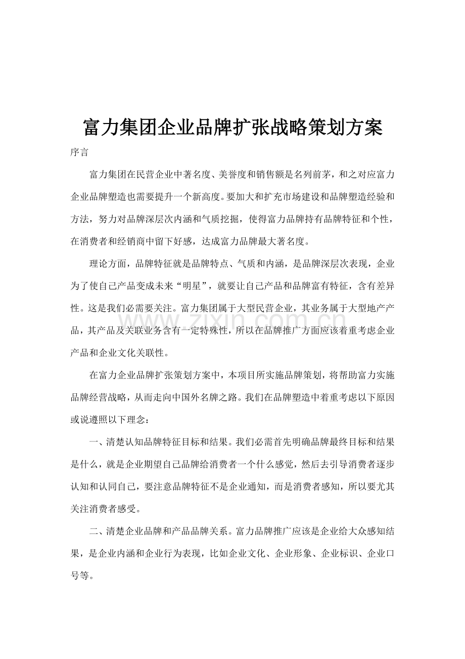 集团企业品牌扩张战略策划方案样本.doc_第1页