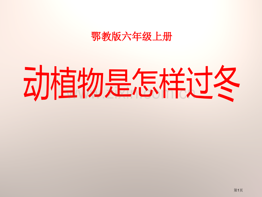 动植物是怎样过冬的四季中的变化课件省公开课一等奖新名师优质课比赛一等奖课件.pptx_第1页