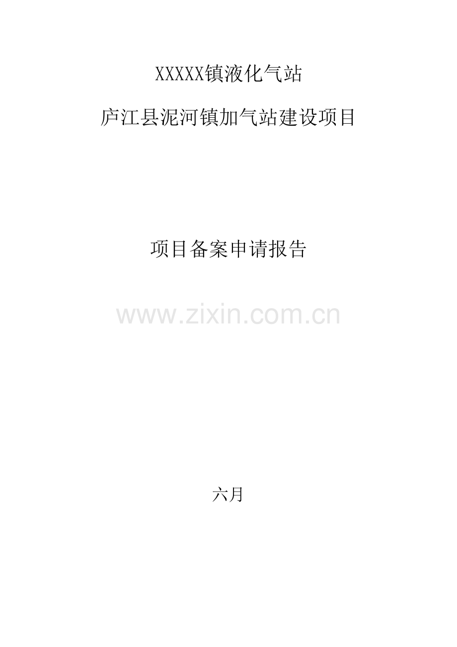 加气站专项项目备案具体申请报告.docx_第1页