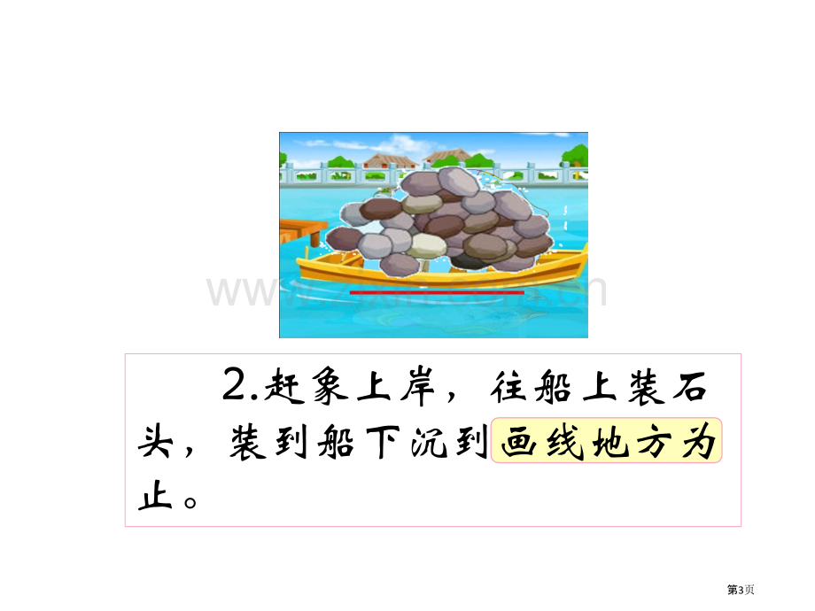 曹冲称象曹冲称象的过程市公开课一等奖百校联赛获奖课件.pptx_第3页