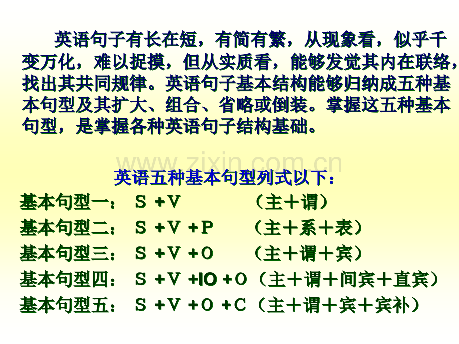 英语五种基本句型教学市公开课一等奖百校联赛获奖课件.pptx_第2页