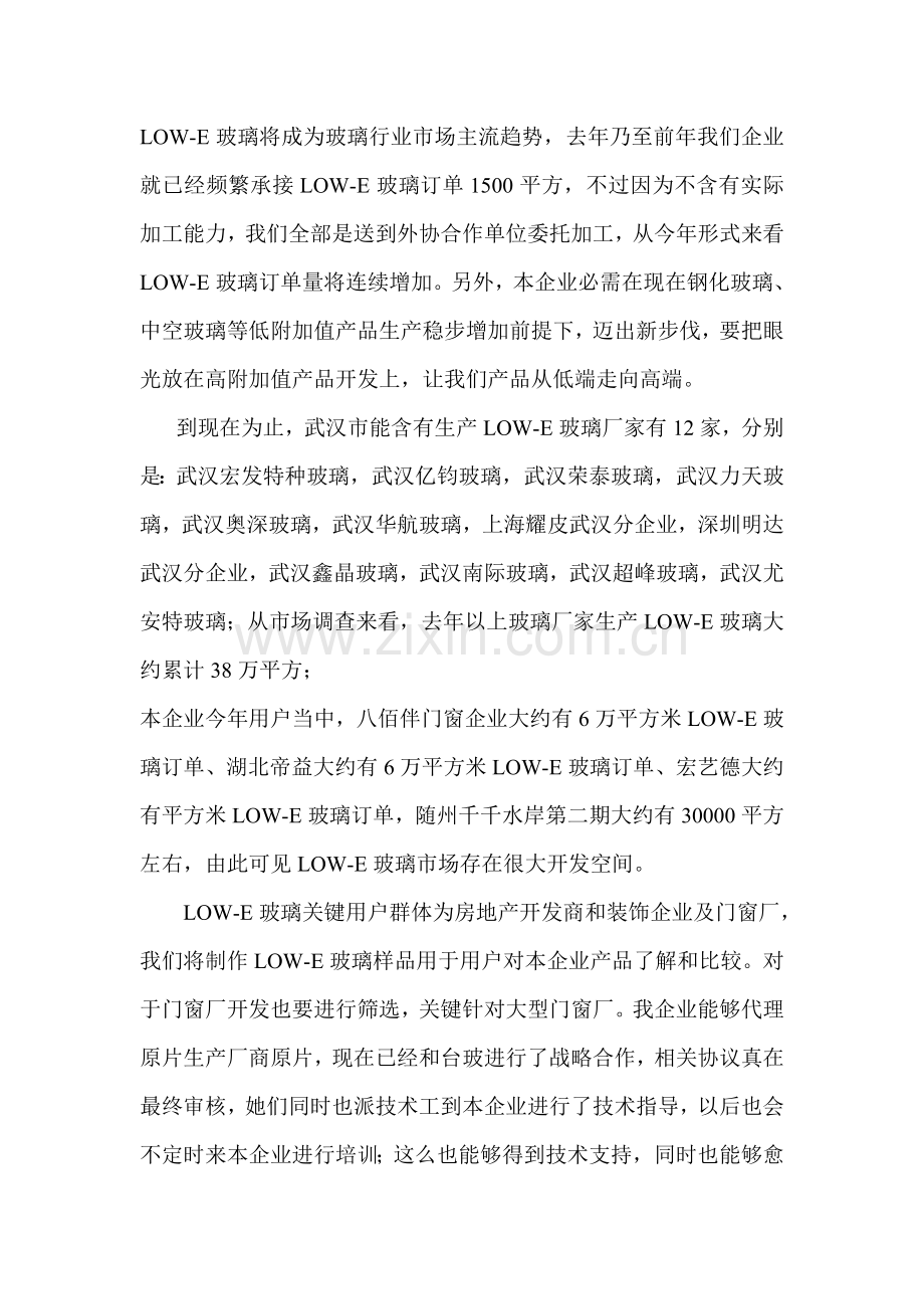 LOWE玻璃及工艺玻璃开发的可行性报告模板.doc_第2页