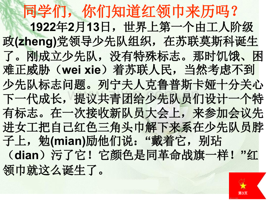 我为队旗添光彩主题班会省公共课一等奖全国赛课获奖课件.pptx_第3页