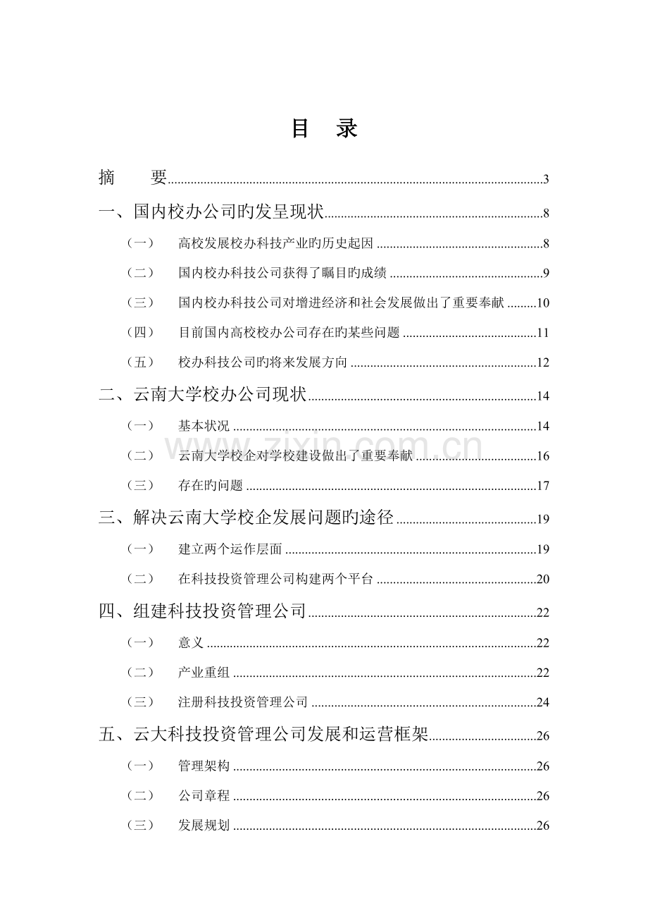 校办企业现状及投资管理公司组建专题方案框架分析.docx_第2页