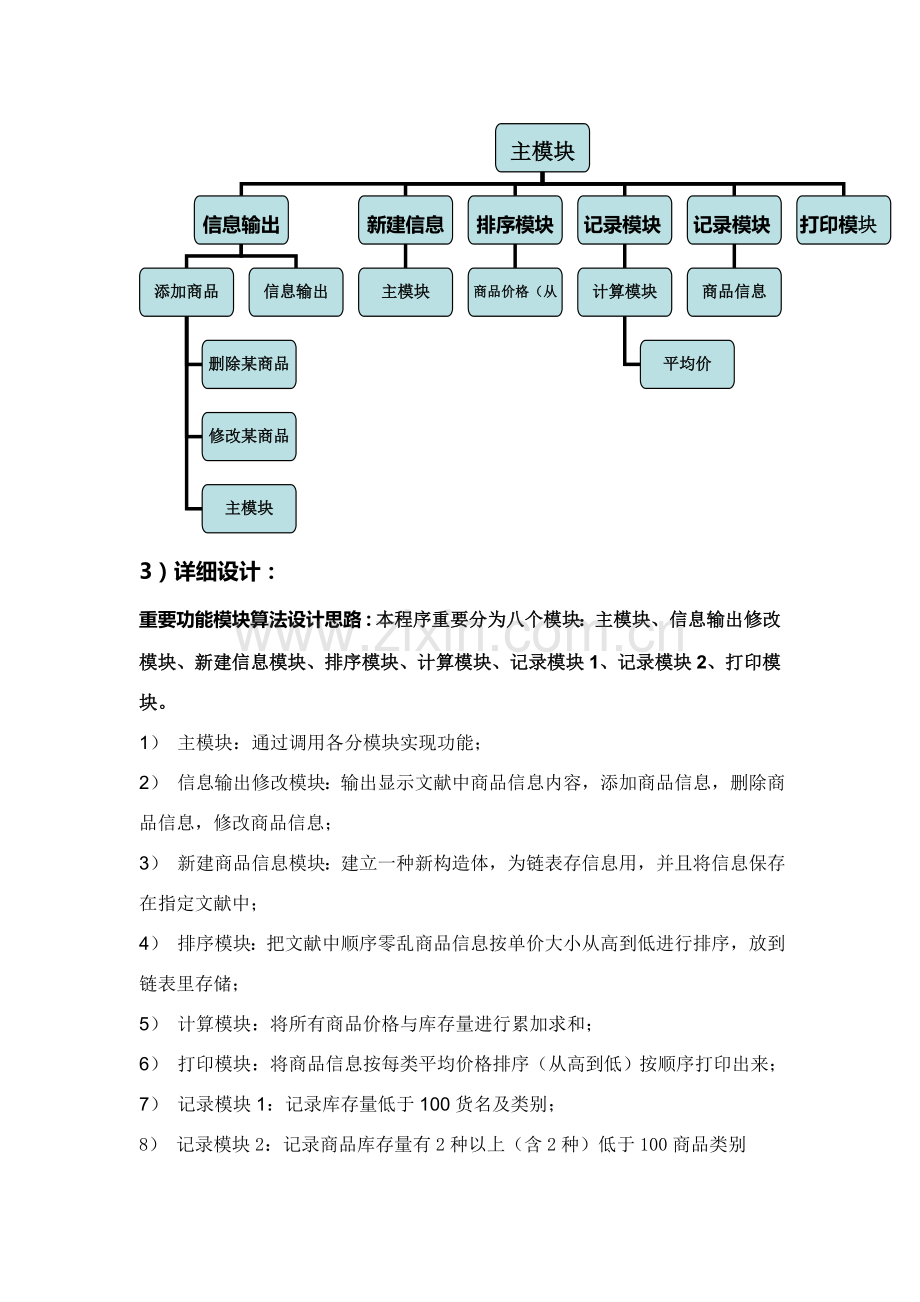 语言程序设计超市标准管理系统.doc_第3页