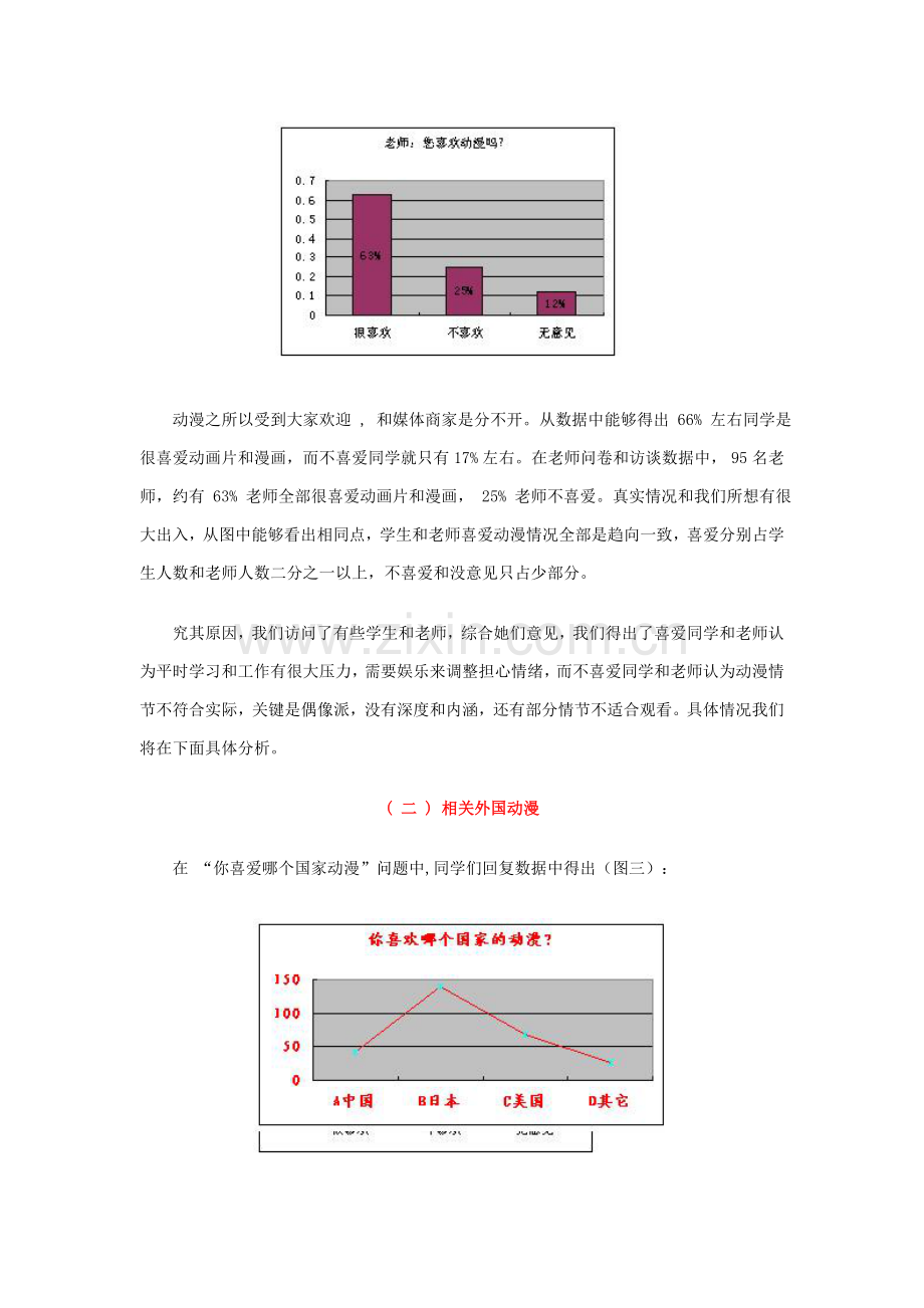 中学学生对动漫文化看法的调查研究报告.doc_第3页