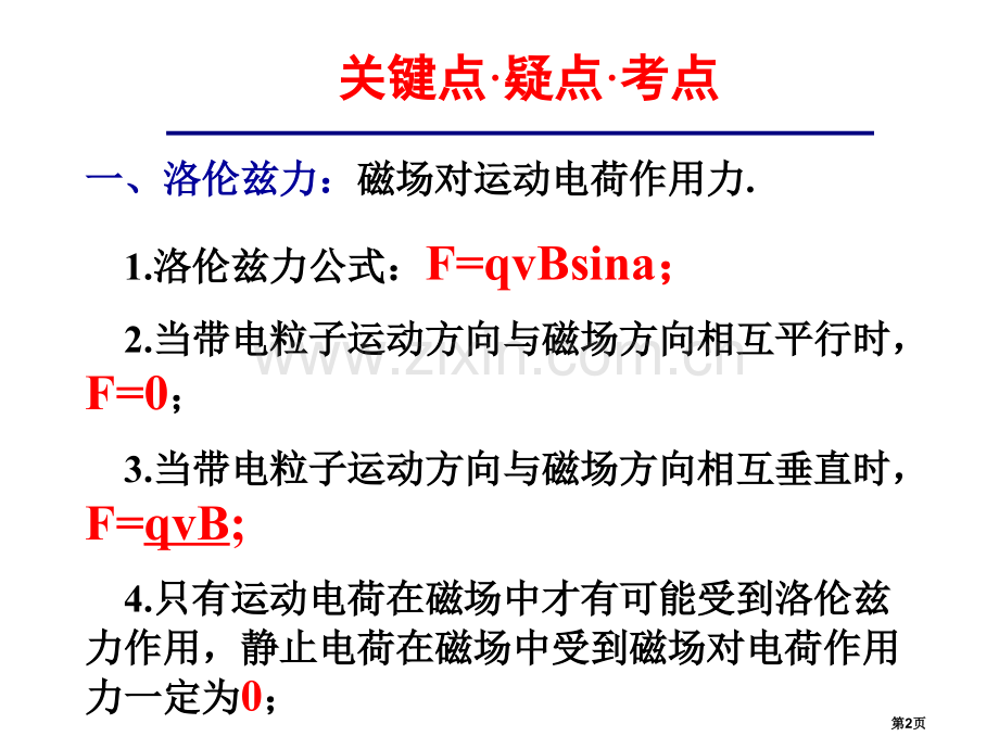 高二物理磁场对运动电荷的作用省公共课一等奖全国赛课获奖课件.pptx_第2页