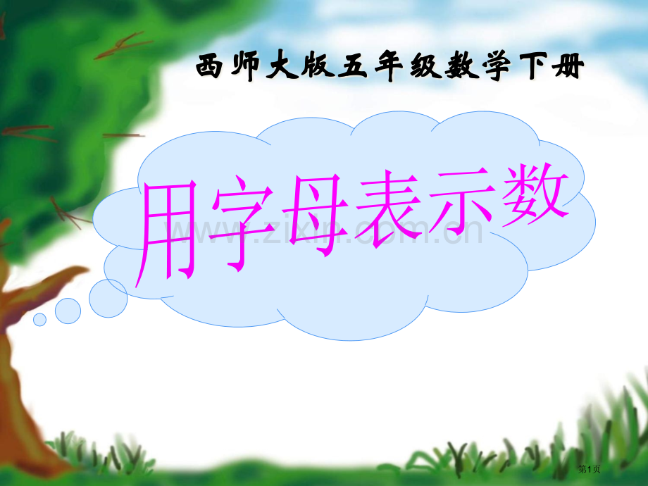 用字母表示数方程省公开课一等奖新名师优质课比赛一等奖课件.pptx_第1页