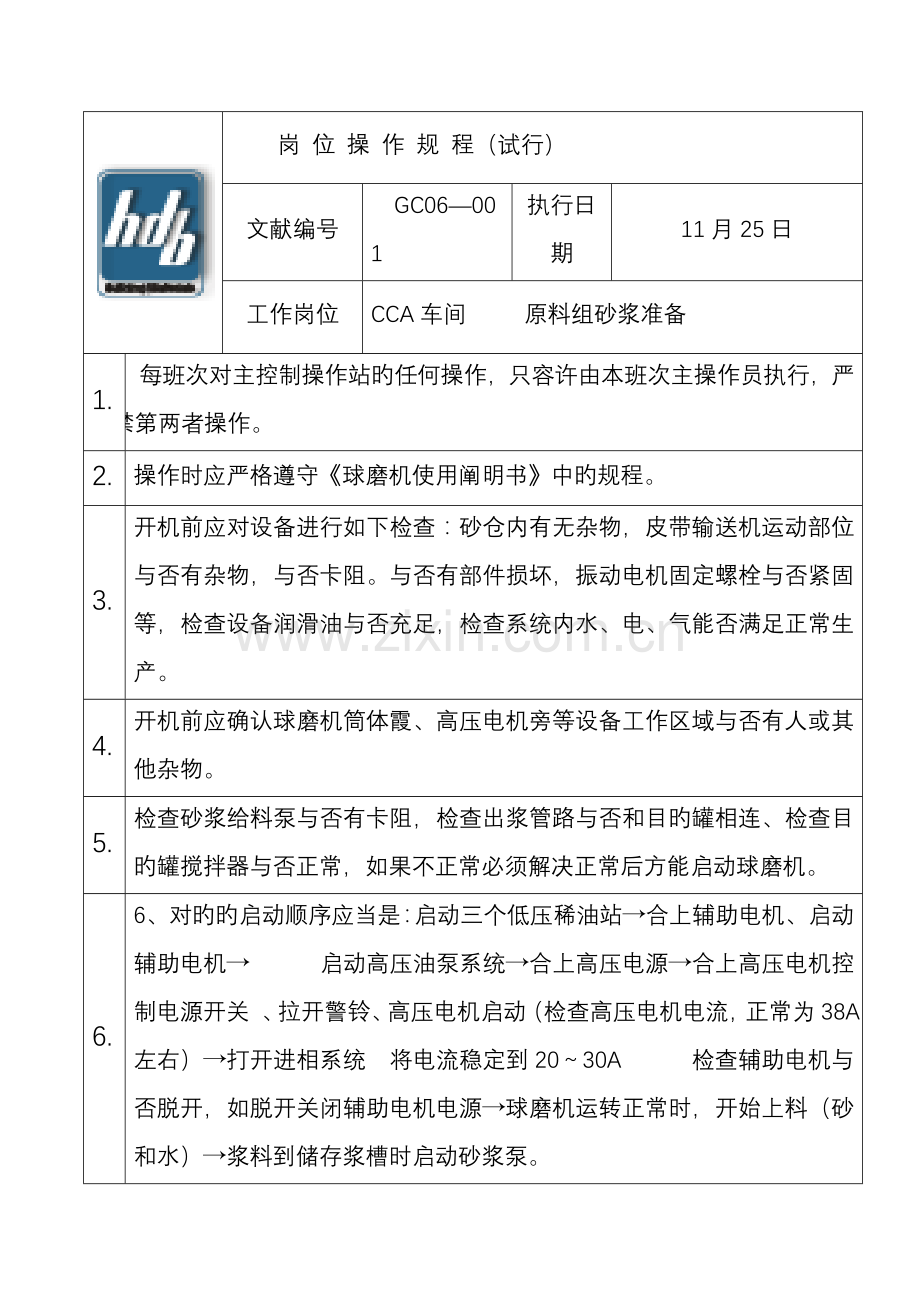 汉建材有限公司标制板车间岗位操作专题规程aap.docx_第1页