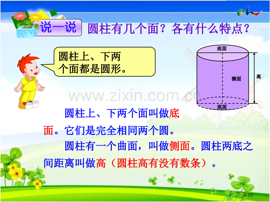 圆柱的表面积PPT省公共课一等奖全国赛课获奖课件.pptx_第3页