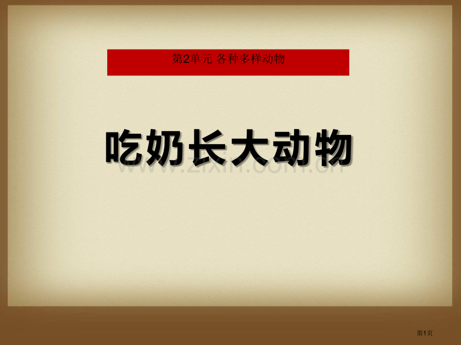 吃奶长大的动物多种多样的动物课件省公开课一等奖新名师优质课比赛一等奖课件.pptx_第1页