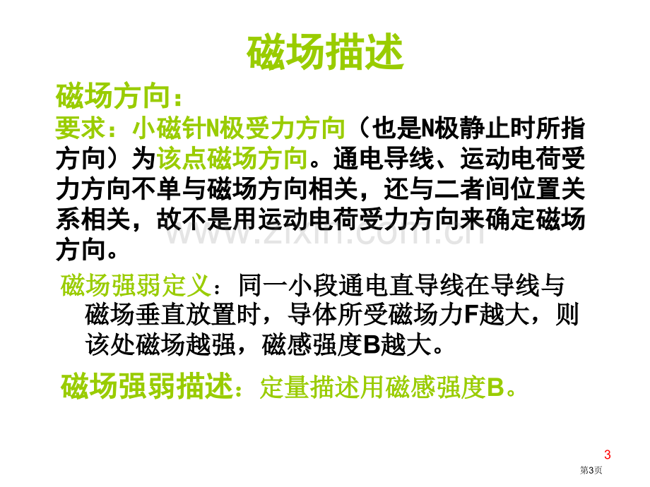 广东高考物理第一轮复习磁场上课用省公共课一等奖全国赛课获奖课件.pptx_第3页