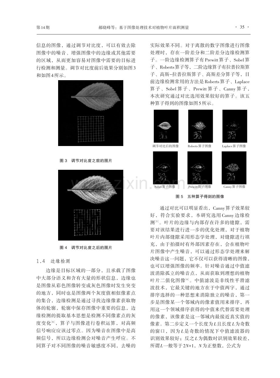 基于图像处理技术对植物叶片面积测量.pdf_第3页