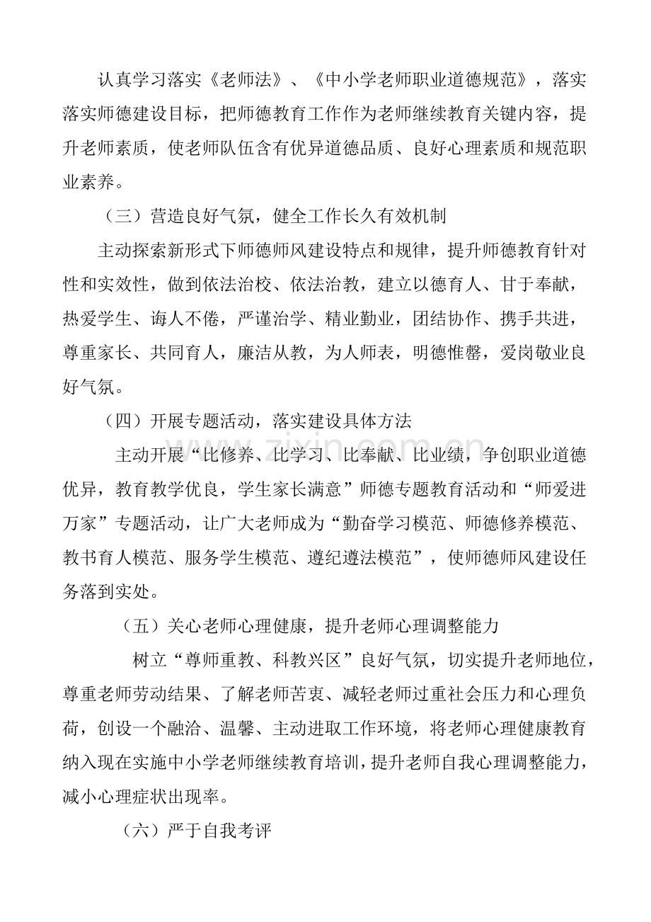 个人师德师风建设实施专项方案.doc_第3页