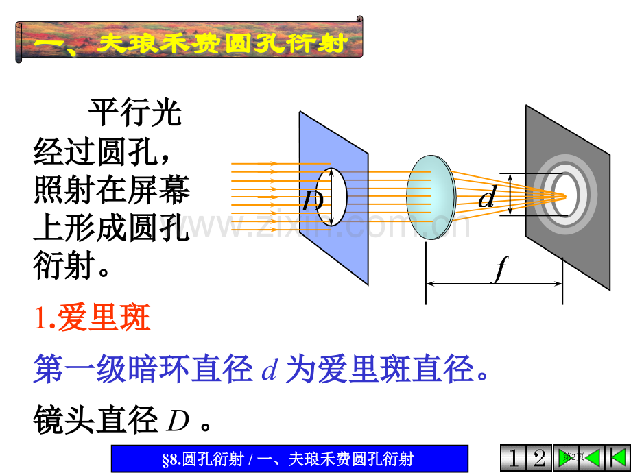 8圆孔衍射省公共课一等奖全国赛课获奖课件.pptx_第2页