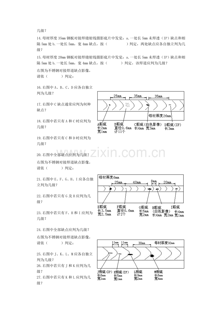 中级无损检测技术资格人员射线检测考题汇编工艺规程模板.doc_第2页