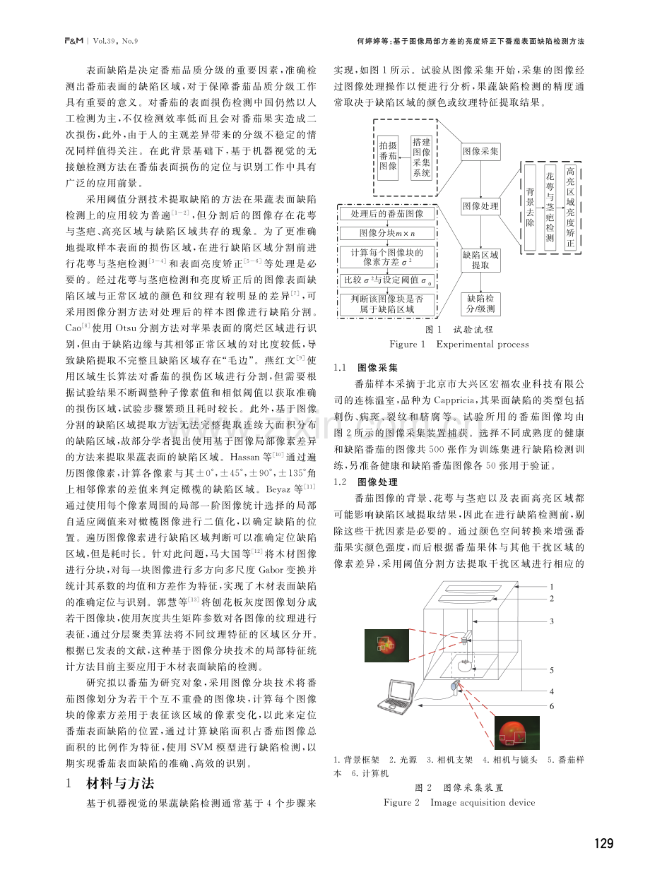 基于图像局部方差的亮度矫正下番茄表面缺陷检测方法.pdf_第2页