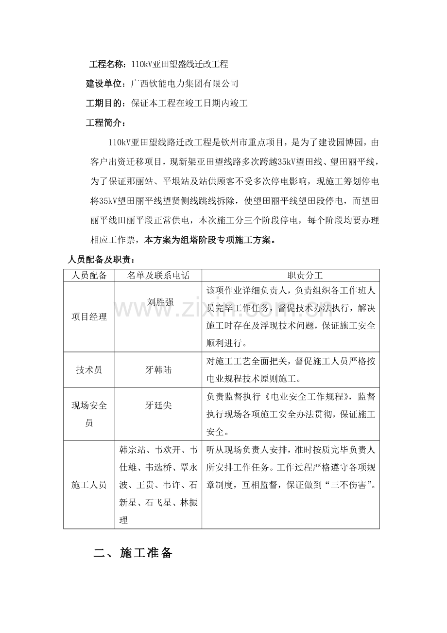 杆塔综合项目工程综合项目施工专项方案.doc_第2页